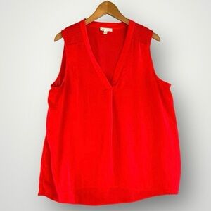 🎉5 for $45🎉 Alex & lili top blouse shirt size L red
